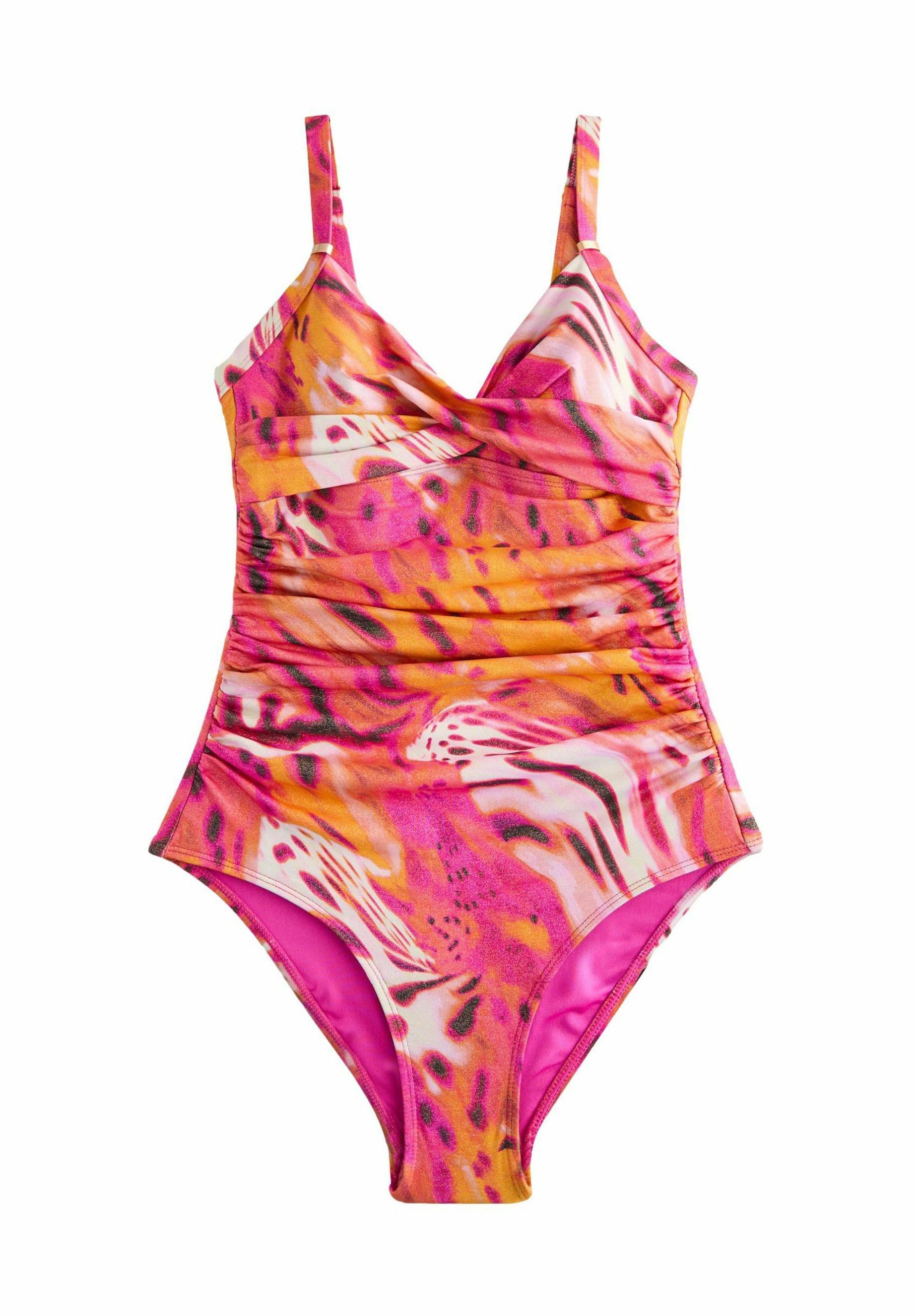 Next BRIGHT FLORAL SHAPE ENHANCING Badeanzug pink metallic - Main Image