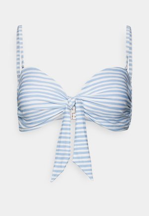 Seafolly SUMMER CRUSH TWIST TIE FRONT BANDEAU - Top de bikini - powder blue