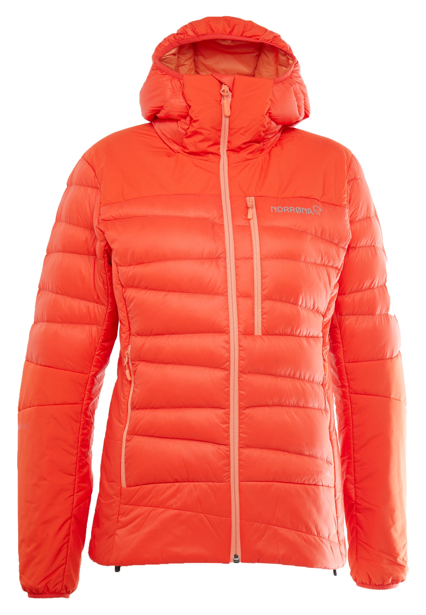 Norrøna FALKETIND HOOD JACKET Dunjakke arednalinrød Norrøna FALKETIND HOOD JACKET Dunjakke arednalinrød