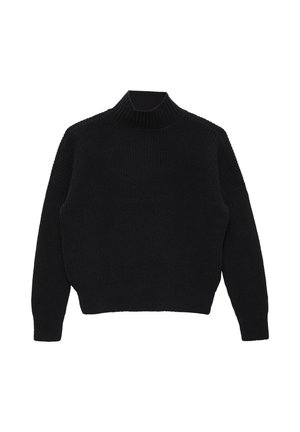MET OPSTAANDE KRAAG - Pullover - schwarz
