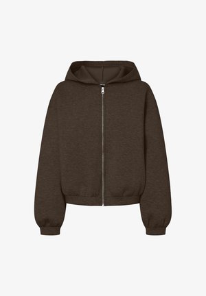 Pieces, HOODIE PCBUCUBA REISSVERSCHLUSS SCUBA - Sweat zippé - hot fudge