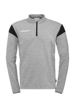Fleece jumper - dark grau melange schwarz