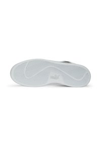 Suela de zapato de goma blanca con patrón de espiga texturizado y un prominente logo de Puma en el centro. El diseño es plano y redondeado en los bordes.