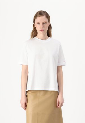 OUTLINE FLAG TEE - T-Shirt print - optic white