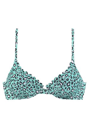 Bikini pezzo sopra - mint-bedruckt