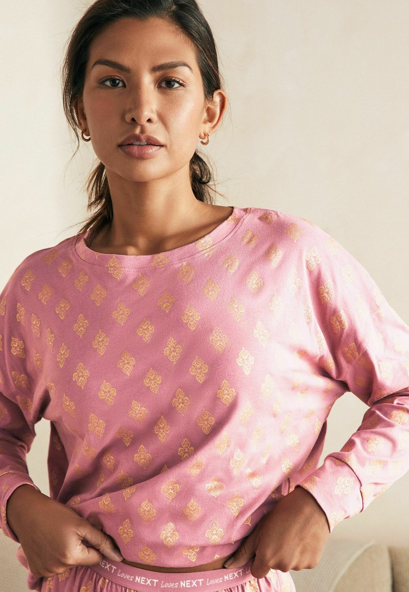 Next REGULAR FIT - LONG SLEEVE SET - Pyžamová súprava - pink foil