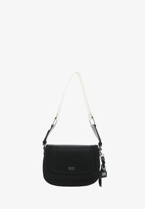 DKNY, NIA FLAP SHOULDER BAG - Sac à main - black silver