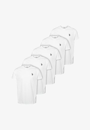 U.S. Polo Assn. BERTIL 5-PACK - Navadna majica - bright white x 5