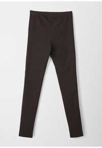 s.Oliver MIT STREIFEN DETAIL - Legging - schwarz