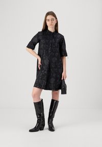 Marimekko HELMAT NOKTURNO - Päevakleit - black/dark grey
