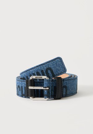 MOSCHINO Ζώνη - blue denim