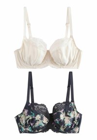 Non sélectionné, navy blue floral print cream