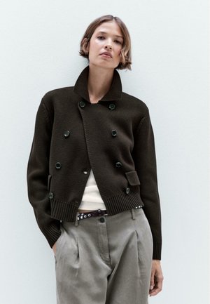 Massimo Dutti Cardigan - dark brown