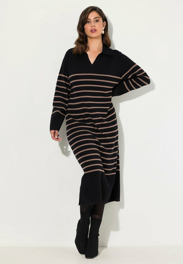 STRIPE COLLARED   - Strickkleid