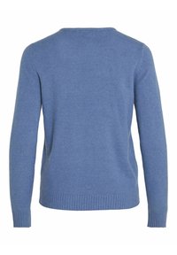 VILA VIRIL V-NECK NOOS - Stickad tröja - coronet blue
