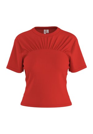 HYPEDROP, SHORT SLEEVED TOP HDLAYLA FITTED - T-shirt imprimé - valiant poppy