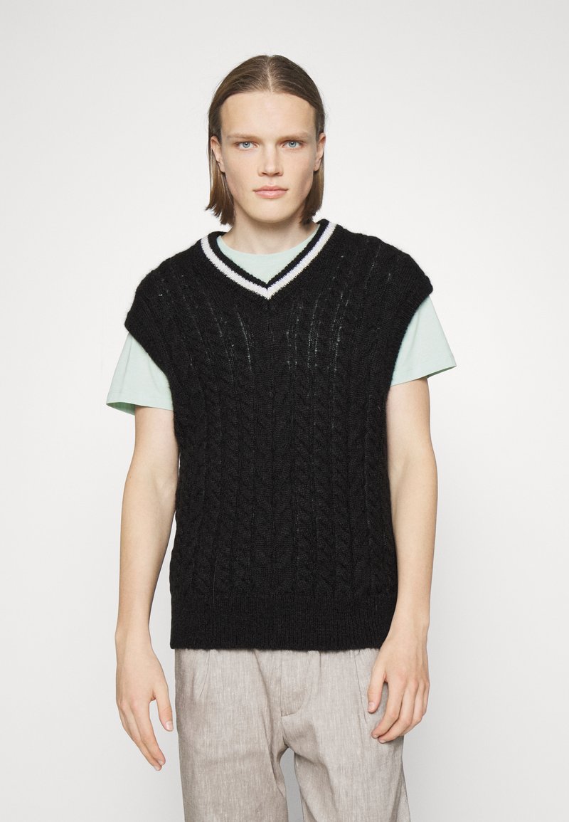 Filippa K BRAIDED VEST Jumper black Zalando