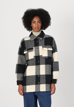 NMFLANNY JONAS SHACKET - Overgangsjakke - black