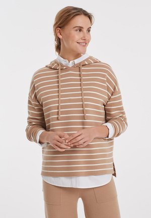 PUNKY STRIPE - Sweat à capuche - sweet almond