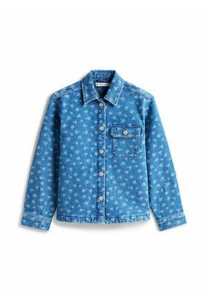 FIT FLORAL OVERSHIRT - Chaqueta vaquera - floweraop