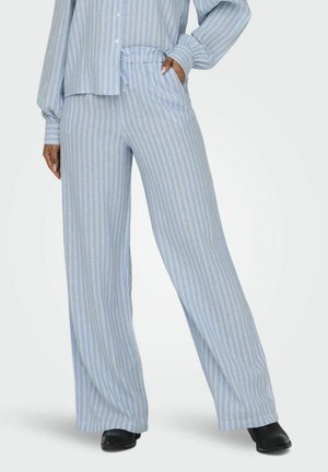 MIT WEITEM BEINSCHNITT - Trousers - blissful blue