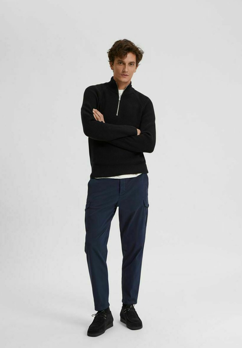 Herren Strickjacken | Selected Homme Strickpullover black/schwarz - DN78662 Herren Strickjacken | Selected Homme Strickpullover black/schwarz - DN78662