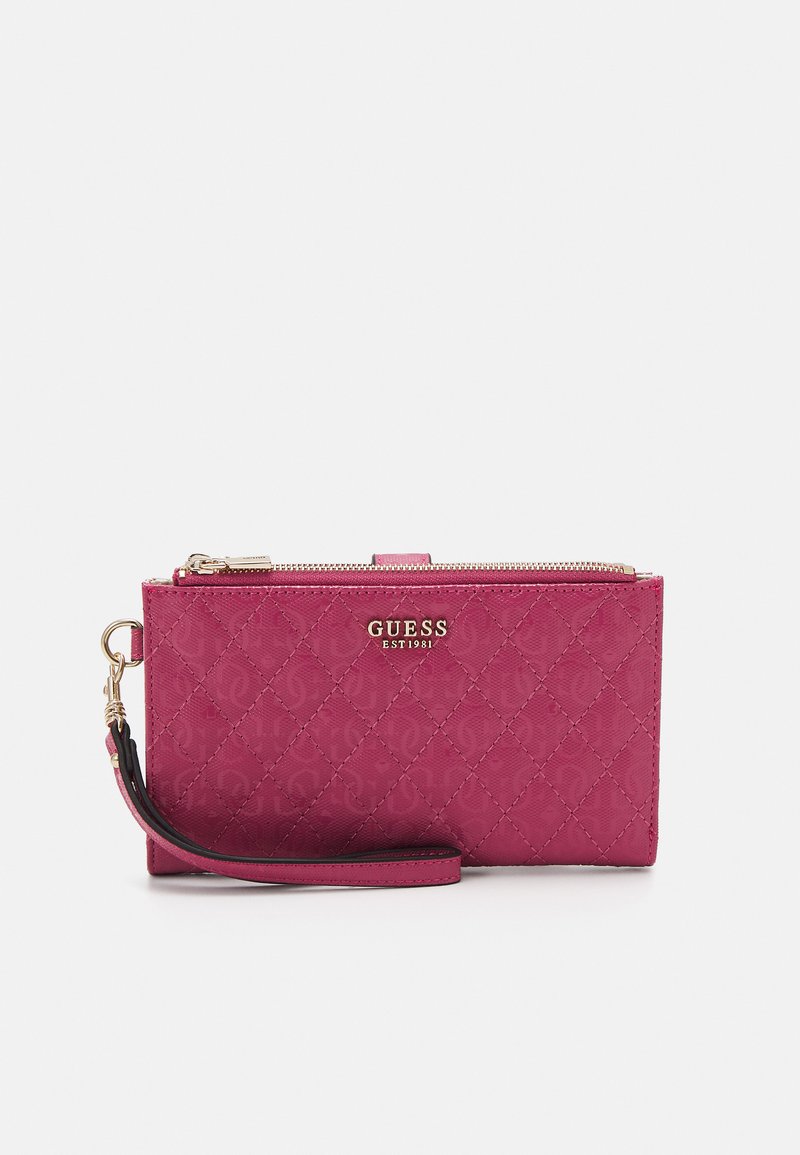 Guess YARMILLA SLG DBL ZIP ORGANIZER - Peňaženka - mulberry