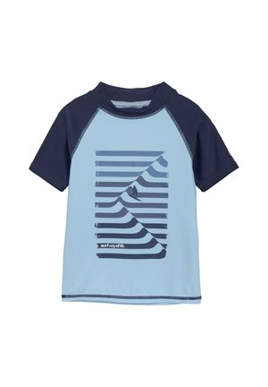 T-shirt med print - cerulean