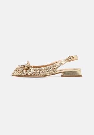 Ballerines à brides arrière - gold-coloured