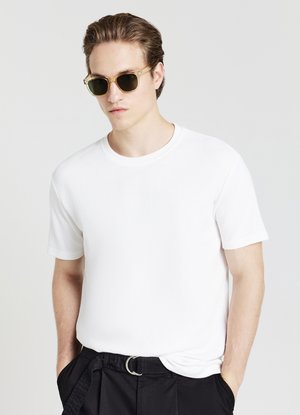 TESSUTO LAVORATO - T-shirt basic - bianco ottico