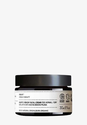 Evolve Organic Beauty NIGHTLY RENEW FACIAL CREAM - Crema de día - brown