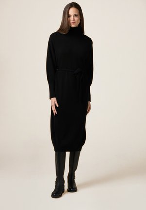 Pletené šaty - nero