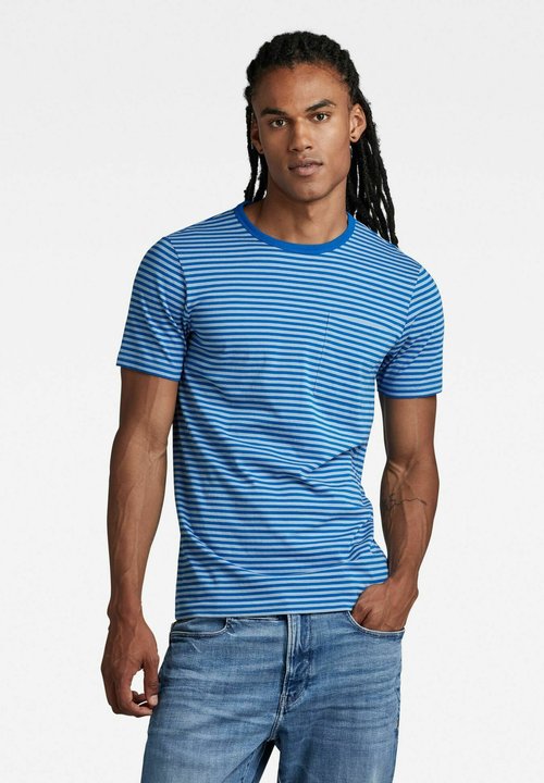 G-Star Korpaz Text T-Shirt Uomo: Maglietta Basic Dal Taglio Dritto Con Stampa Grafica Sul Retro. Perfetta Per Un Look Casual.
