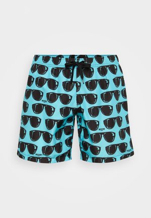 MOSCHINO SWIM SHORT BOXER - Plavecké šortky - multi light blue