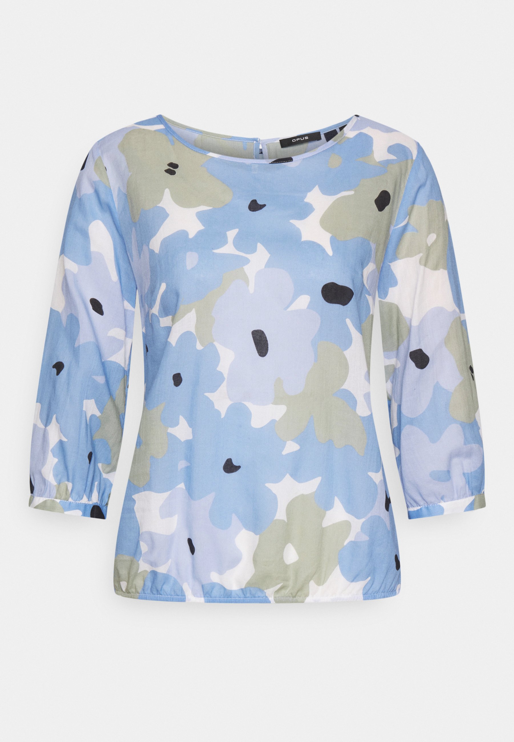 Opus Fresh Bluse Blue Mood Hellblau Zalando De 