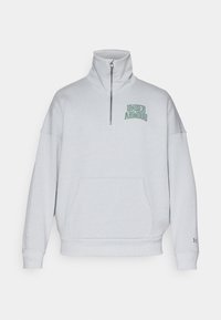 ICON 1/2 ZIP - Bluză de molton - mod gray light heather/forest green