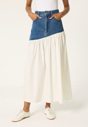 Touché Privé, DENIM POPLIN SKIRT - Jupe longue - denim