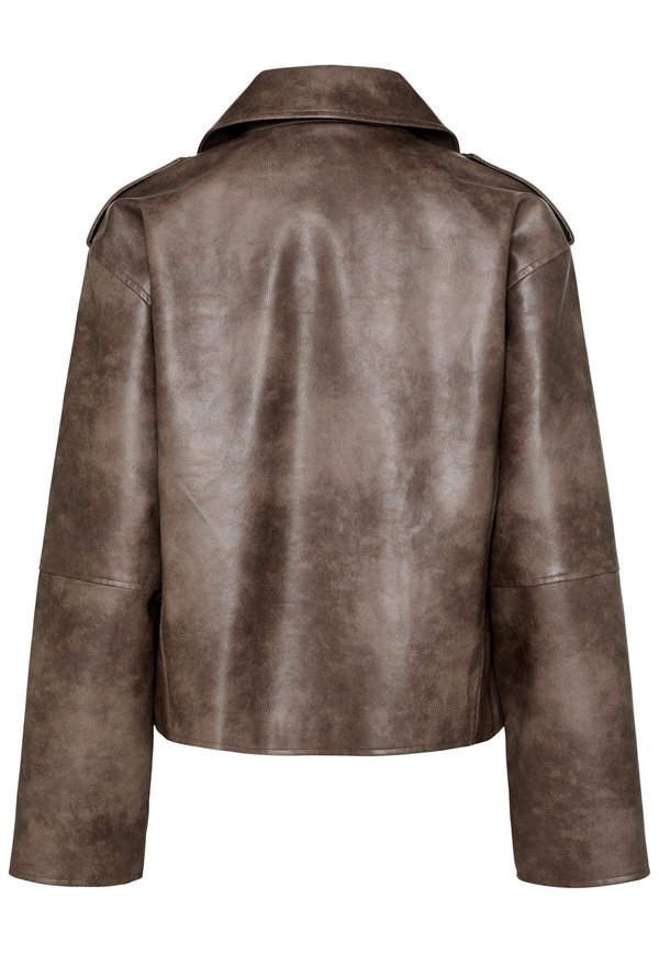 PCSADIE JACKET - Faux leather jacket - chicory coffee3