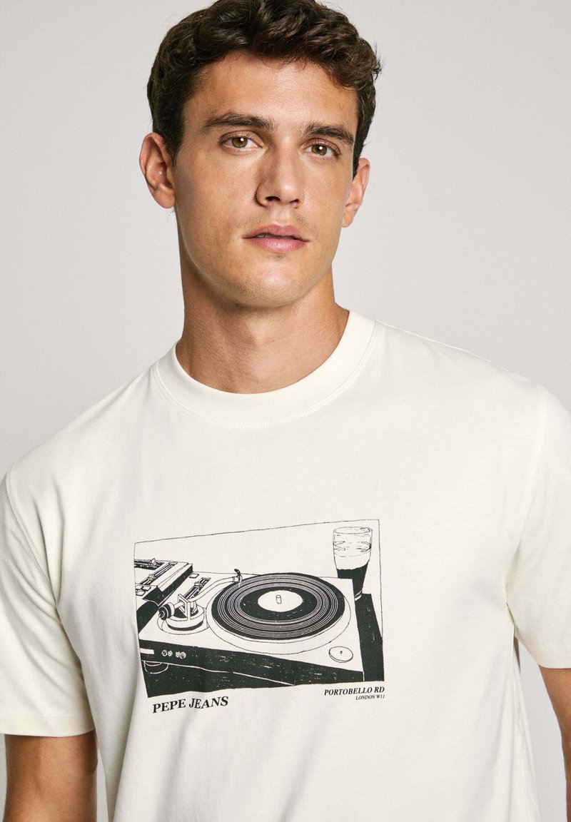 Pepe Jeans CASTLE - T-shirt imprimé - black/noir