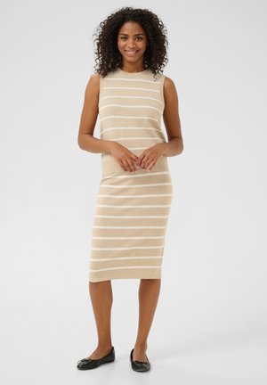 KALIZZA STRIPED - Linne - feather grey mel. chalk stripe