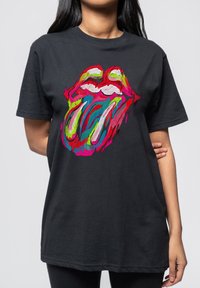 Paradiso Clothing THE ROLLING STONES SIXTY BRUSHSTROKE - Print T-shirt - black