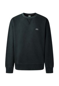 Felpa nera in cotone, con scollo rotondo, polsini e orlo a costine. Sul davanti presenta un piccolo logo bianco "PJL" sul lato sinistro.