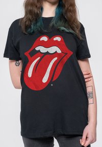 Paradiso Clothing THE ROLLING STONES CLASSIC TONGUE - Print T-shirt - black