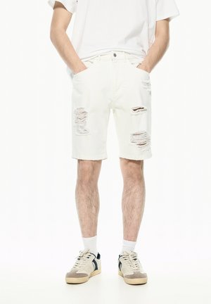 Jeansshort - white