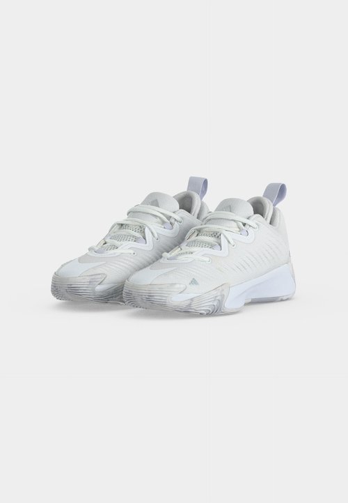 adidas INITIATION UNISEX - Basketball shoes - footwear white/silver-coloured metallic/dash grey — photo 3