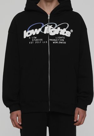 Sweater met rits - black