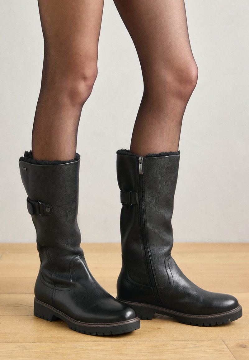 Tamaris Zwarte Dames Laarsjes Tamaris Laars Zwart Tamaris Zwarte