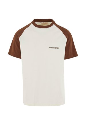 Another Cotton Lab COFFEE DATE - T-shirt con stampa - white