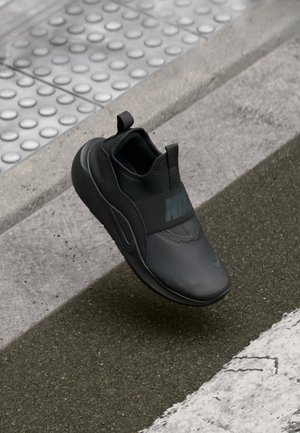 Scarpe Da Ginnastica Bambini – Corsa Traspiranti Leggere – Adesive – Tutto Nero – 34 EU
