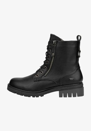 Mustang Bottines à lacets - schwarz